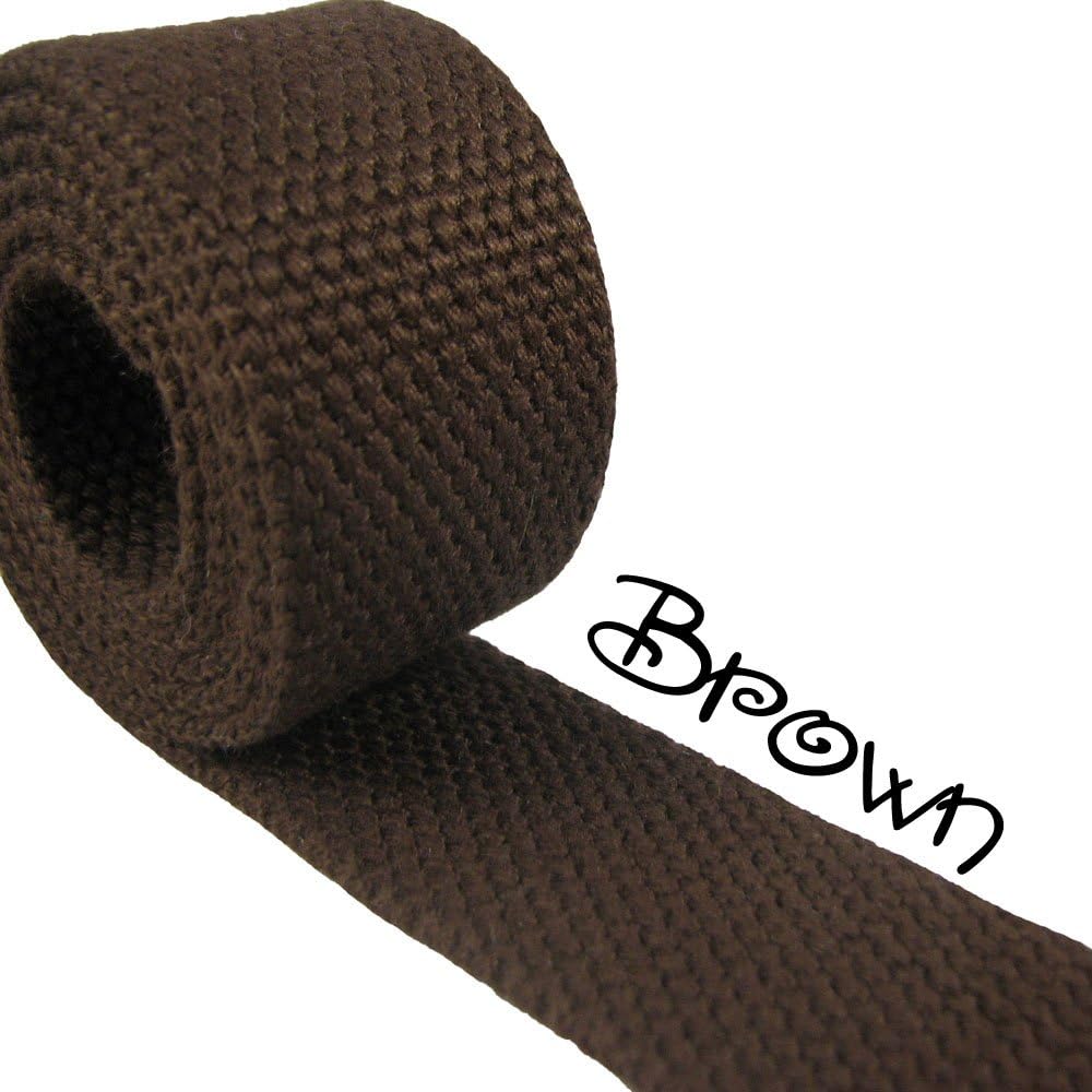 Brown Heavy Canvas bing Roll 1.25" for Key Fobs, Purse