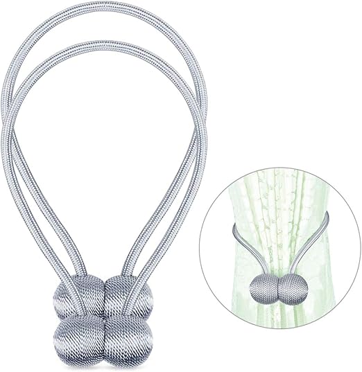 Amazon Com Sannobel Curtain Tiebacks Magnetic Decorative Drapery