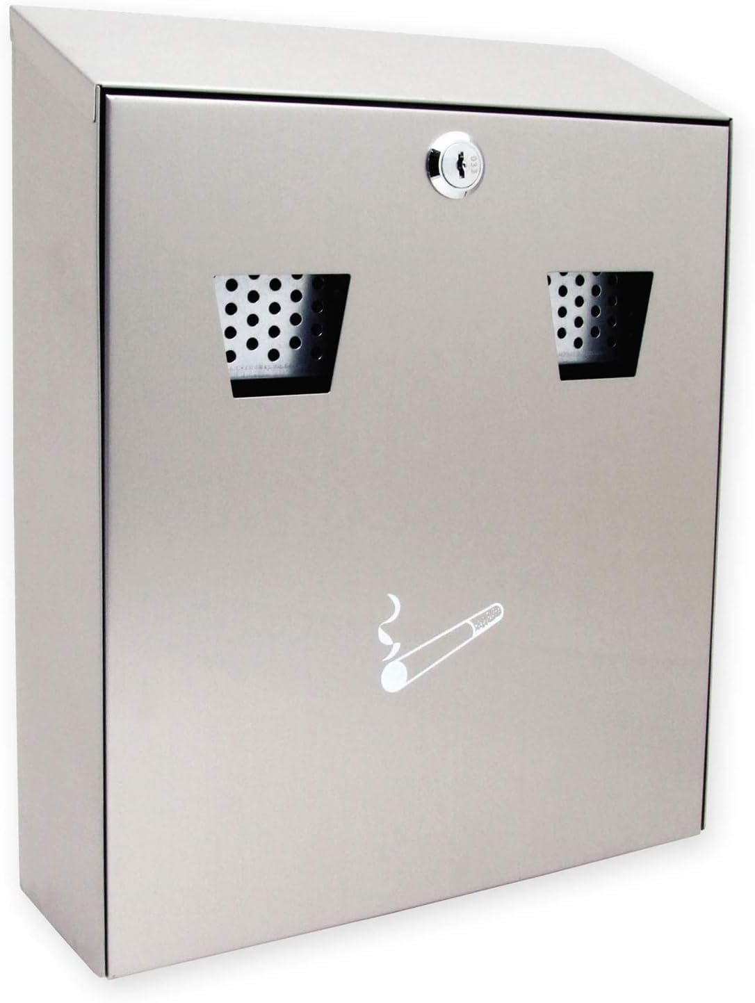 Sterling CIG2ST Wall Mounted Stainless Steel Cigarette Bin, 255 x 320 x 75 mm