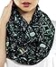 Etwoa Black Science Chemistry Infinity Scarf