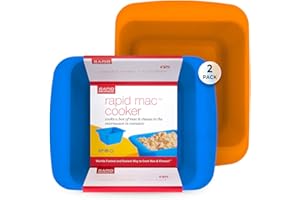 Rapid Mac Cooker | Microwave Macaroni & Cheese in 5 Minutes | Perfect for Dorm, Small Kitchen or Office | Dishwasher-Safe, Mi