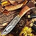 Grand Way Hunting Survival Fixed Blade Knife - Bushcraft Knife with Wood Handle for Hiking and Fishing - Good for Camping and Travels - Dependable Bowie Knife for Defense FB 1818