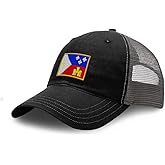 Richardson Soft Mesh Cap Hat Embroidered Acadiana Flag Embroidery Trucker Hats for Men & Women Cotton