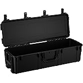 Condition 1 45" Empty Waterproof Hard Case w/Wheels – Lockable, TSA Approved Gear Storage Long Trunk, IP67-Rated Waterproof, Stackable, Rugged Travel Case – Black, Made in USA, Model 2191