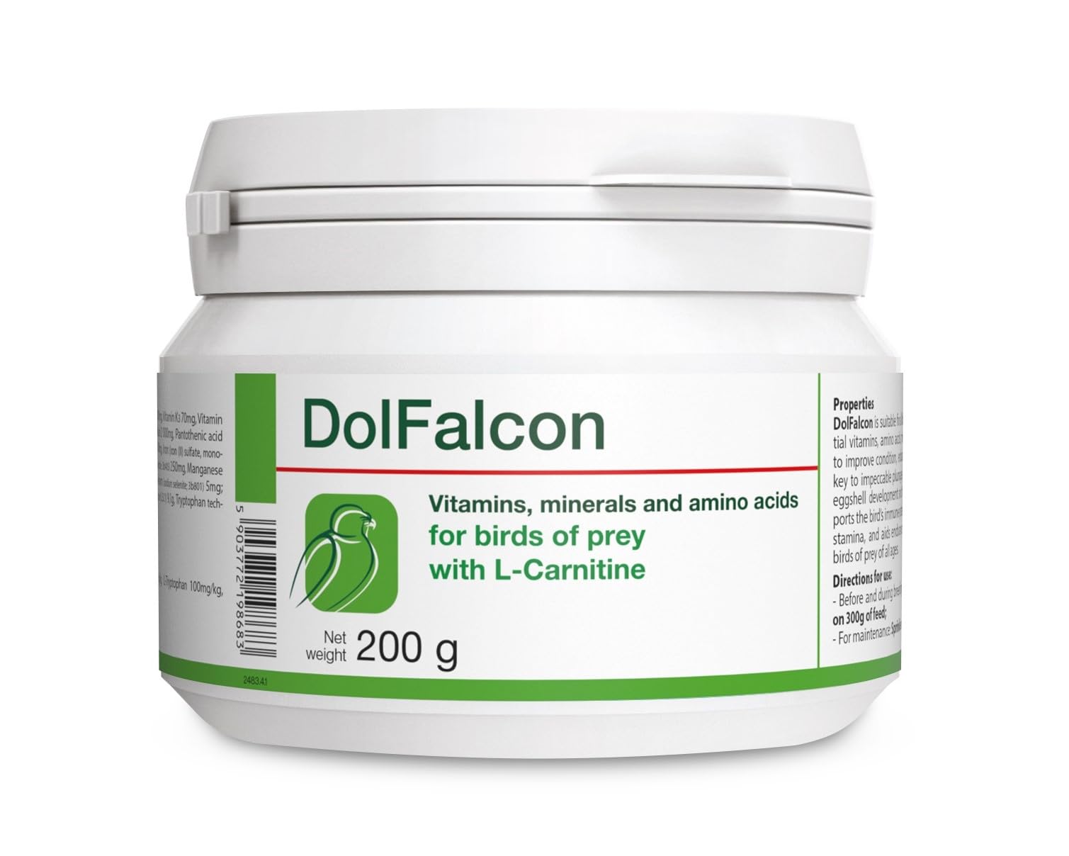 AnkhPets DolFalcon 200g Vitamins Minerals AminoAcids L Canitine for Birds of Prey Eagles Falcons Hawks Owls