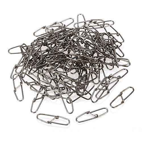 Zetiling Angeln Duo-Lock Karabinerhaken Karabinerhaken, 100 STÜCKE Edelstahl Angeln Kugellager Wirbel mit Duo Lock… – Bild 3