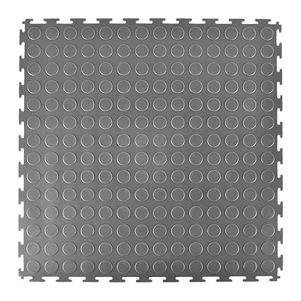 Greatmats Garage Floor 20 X 20 Inch Pvc Coin Top Interlocking Tiles For Warehouse Garage Industrial Show Rooms Entrance Ways Flooring Floors 8
