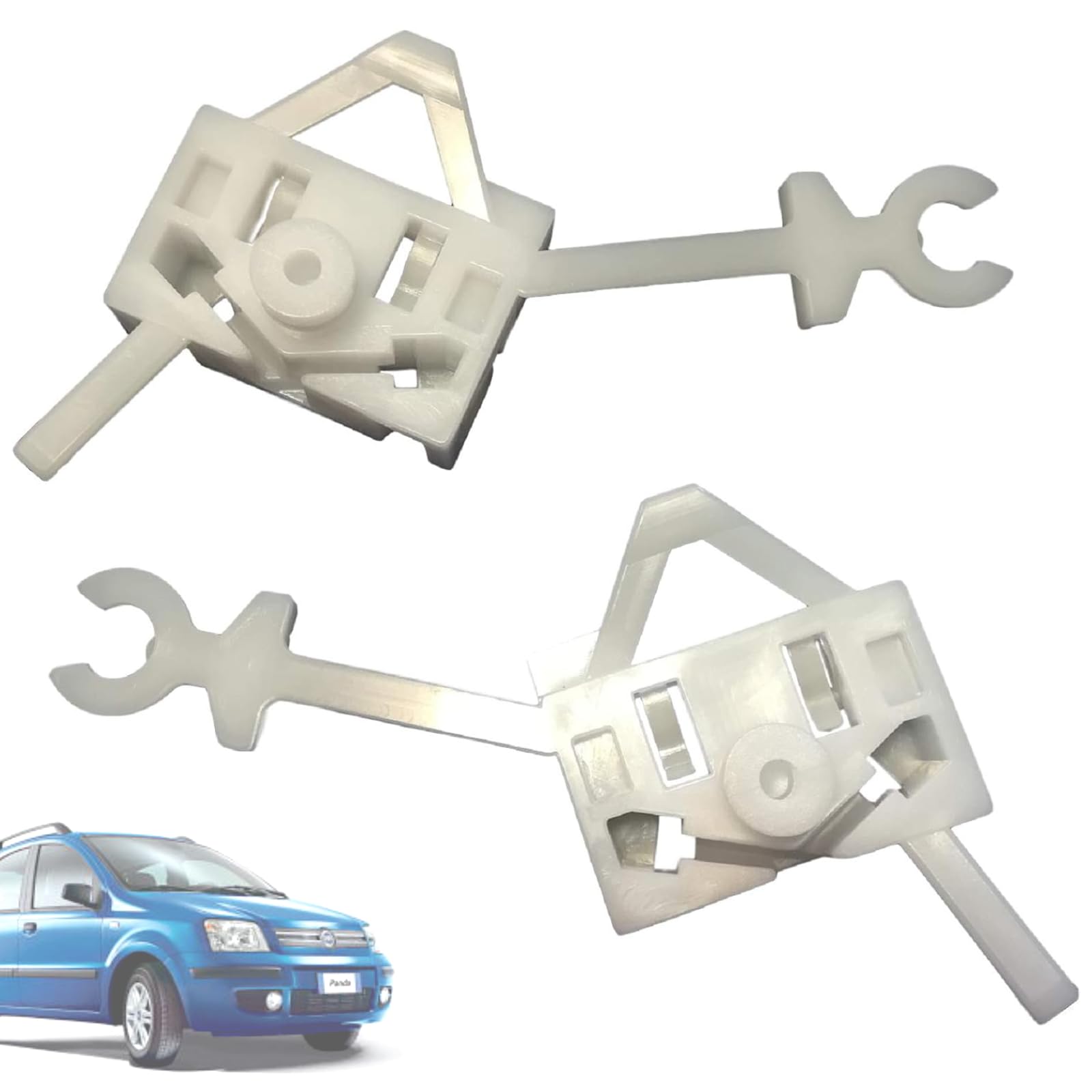 Twowinds Electric Window Regulator Clips Compatible with Fiat Panda 99487780 98407721 (set of 2 units) Both Sides