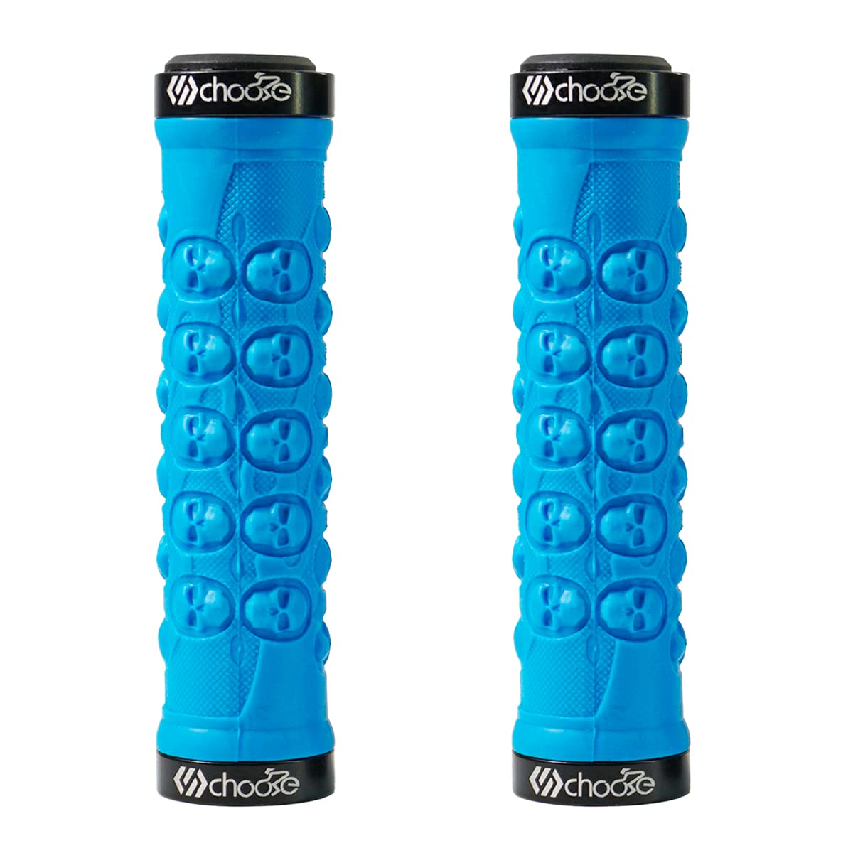 Chooee Bicycle Grips,Lock on Mountain Bike Grips For MTB, Bike Handlebar Grips For BMX Blue