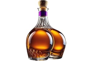 Whiskey Bottle Funny Butt 300ml Novelty Glass Wine Carafe Hand-Blown Personalized Creative Decanter Leakproof Design for Part