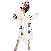 Naura Concept Robes for Women 100% Cotton Turkish Cotton Bathrobe for Men and Women