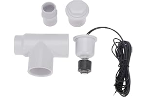 SEWEDER SS1 Float Switch Condensate Overflow Switch with 3/4 Inch Adaptor and 6FT Wire for HVAC Drain Pan Condensate for condensate Overflow Detection