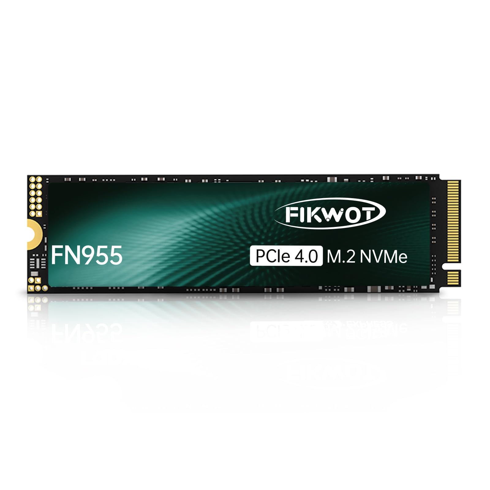 Fikwot NVMe 4TB TLC SSD M.2 2280 PCIe Gen4 Up to 7300MB/s Gamming SSD Internal Solid State Drive HMB and SLC Cache, Compatible with Laptops and Desktops, Graphite Heatsink(FN955)