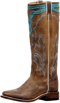 bota vaquera punta cuadrada