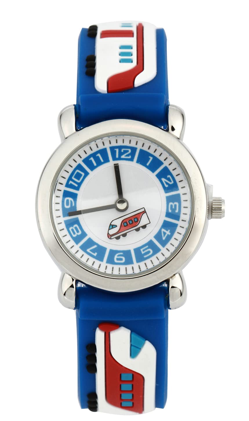 Mixe First Time Teacher Boys Girls Children Kids Analog Wrist Watch Cartoon 3D Band Environment Friendly Silicone ME92 (Metro) — image 1