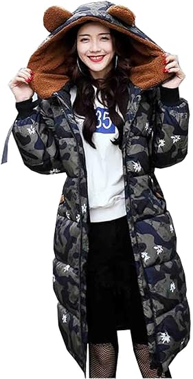 スタック ペースト 肯定的 迷彩 ダウン ジャケット レディース スポークスマン 先 復活する