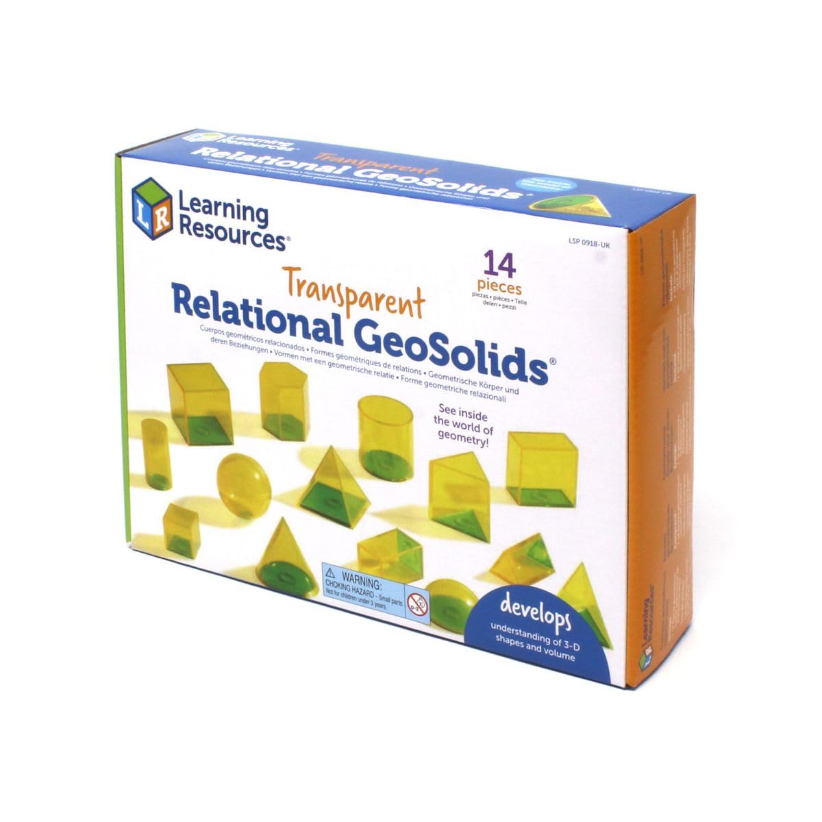 Learning Resources Relational GeoSolids 3D Maths Classroom Resource for Learning Shapes & Volume Ages 8+