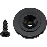 Musiclily Pro Steel 19mm Round Bass String Guide Retainer Tree, Black | Slotted, for Electric Bass