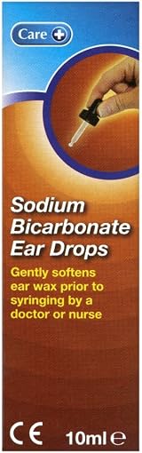Care Sodium Bicarbonate Ear Drops 10ml Gently Softens Ear Wax