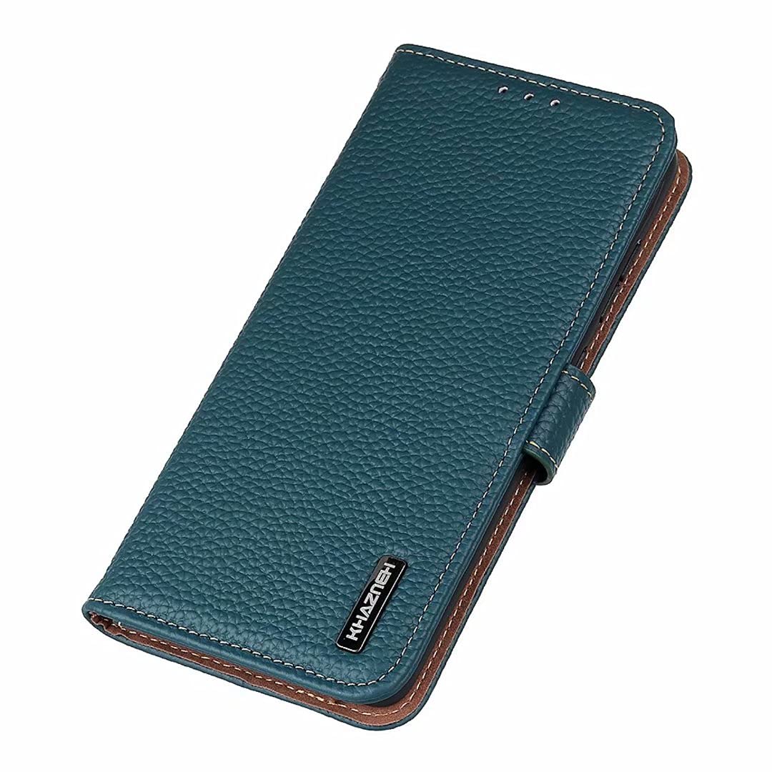 COQUE Case for Motorola Moto G50 Cover,Leather Lychee Pattern Flip Cover with Card Slot Phone Case for Motorola Moto G50-Green