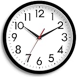 DAXSMY Wall Clock Small Analog 8 Inch Silent Non