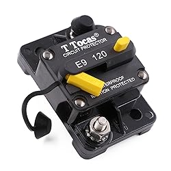 T Tocas 120 Amp Circuit Breaker with Manual Reset