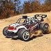 Demaxis 10 Mph RTR Rc Remote Control Electric Cars Trucks, 2.4 Ghz 2wd Rc Dune Desert Buggy, All Terrain Vehicles Truggy (1 16, Red)