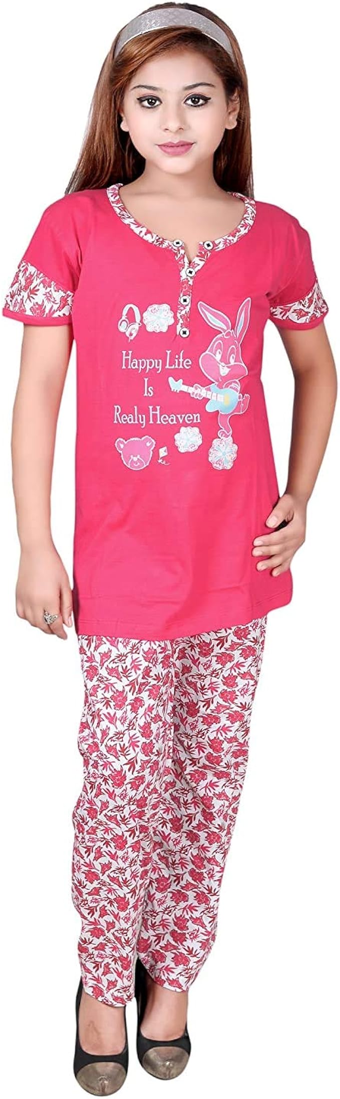 Buy ISH Girls Cotton Pyjama's Set Kids Night Dress Girls Night
