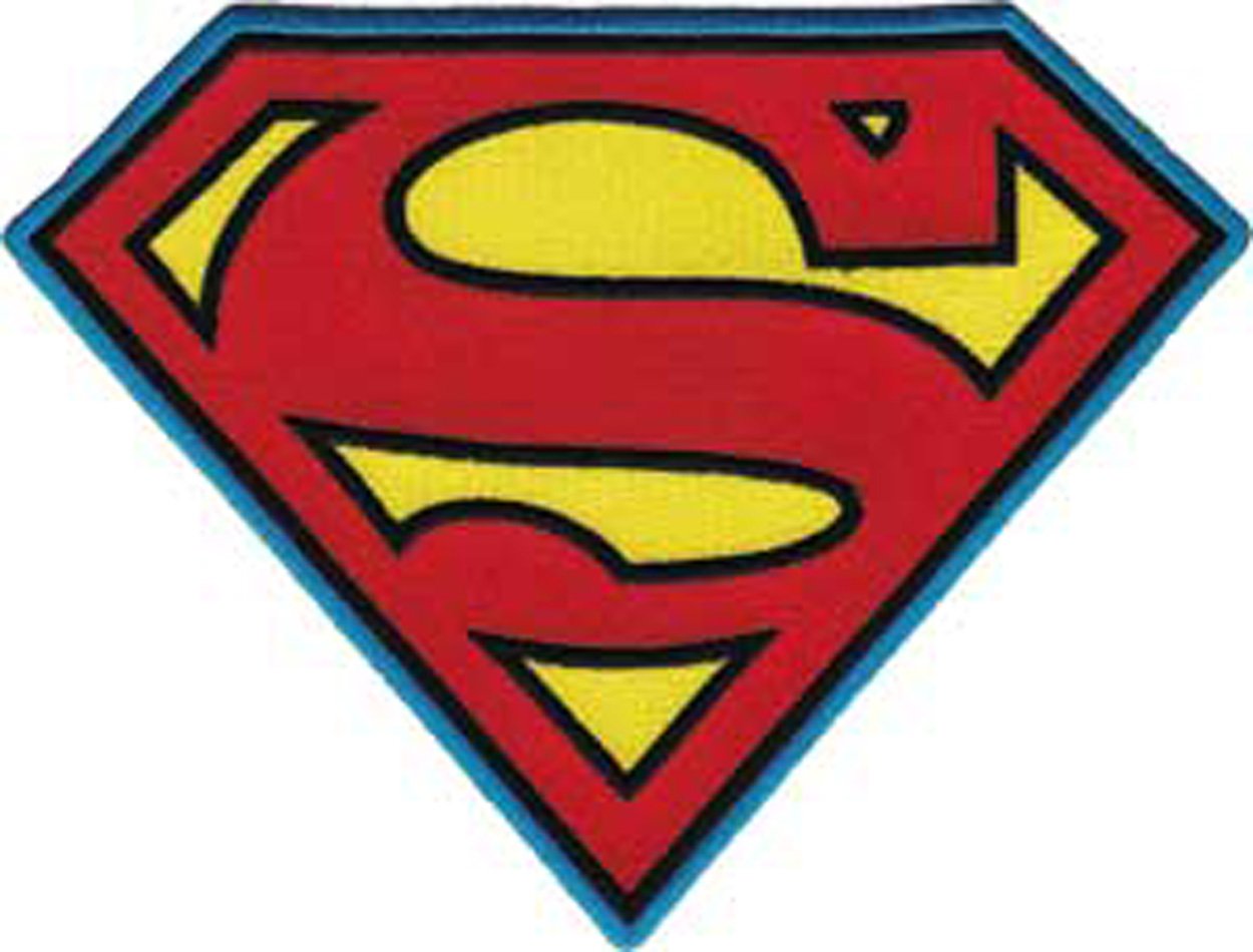 C&D Visionary Fabric DC Comics Patch-Superman Insignia, 8 Inches x 6 Inches