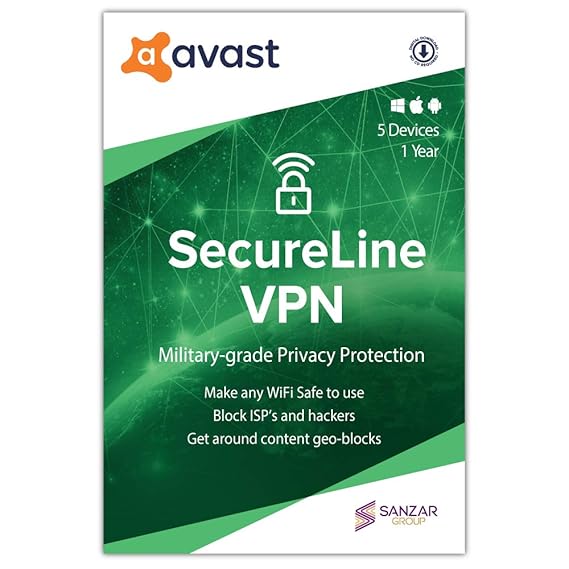 Avast SecureLine VPN (5 MultiDevices 1 Year) (Email Delivery in 2
