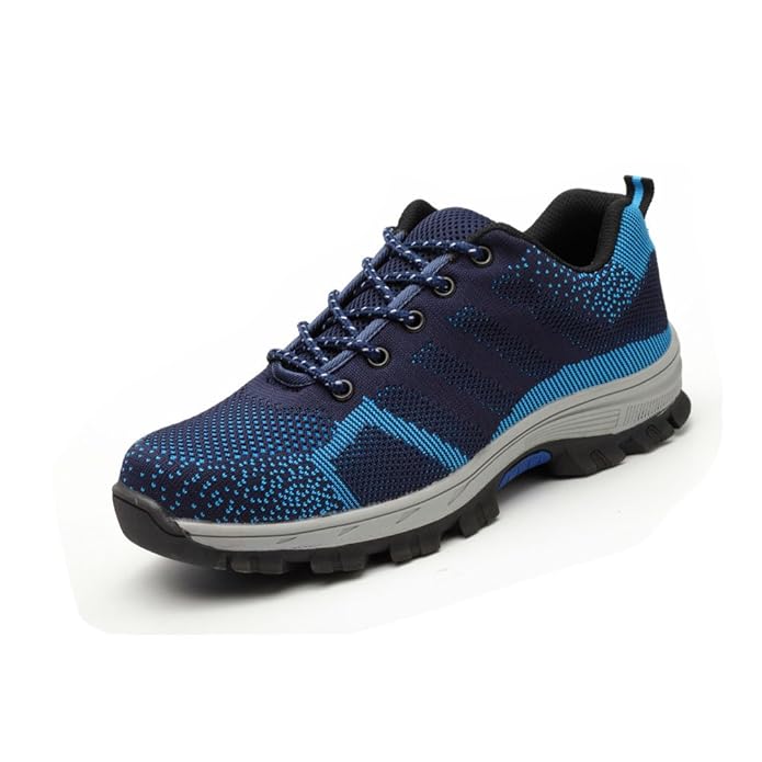 happygo! Arbeitsschuhe Damen Herren Stahlkappe Sicherheitsschuhe Sportlich Atmungsaktiv leicht Rutschfest Unisex