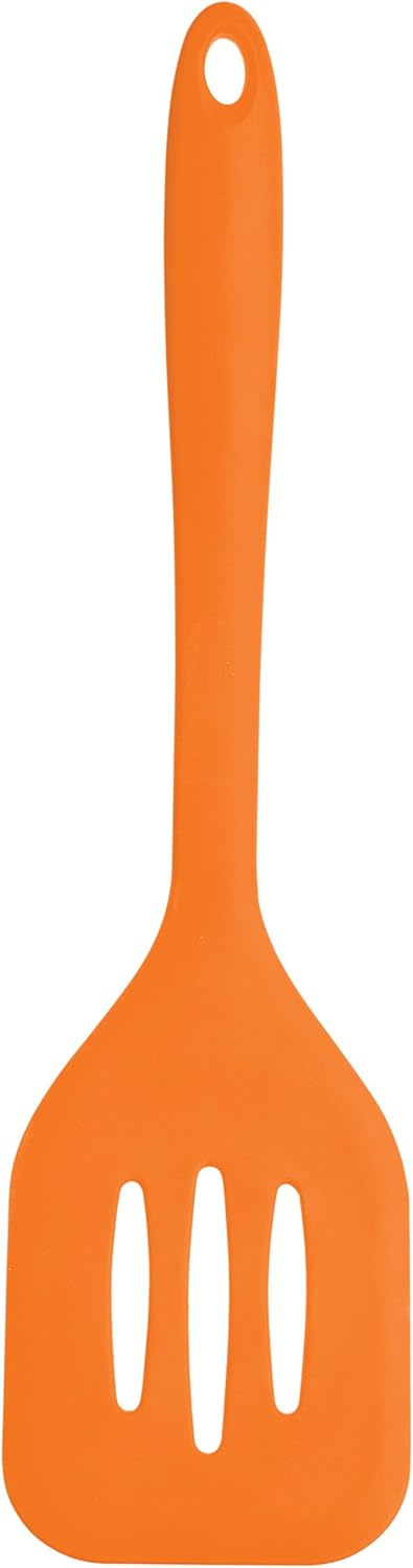 Kitchen Craft Colourworks Orange Silicone Food Turner, 32 cm
