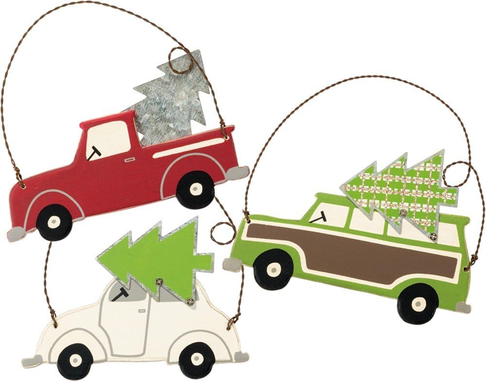 Best Red Truck And Christmas Tree Kitchen Towel