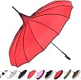 IRain Kid's Solid Color Stick Umbrella With Hook Handle – 35 Inch Arc, Pinch-Proof, Lightweight Rain Umbrella For Children - View #8