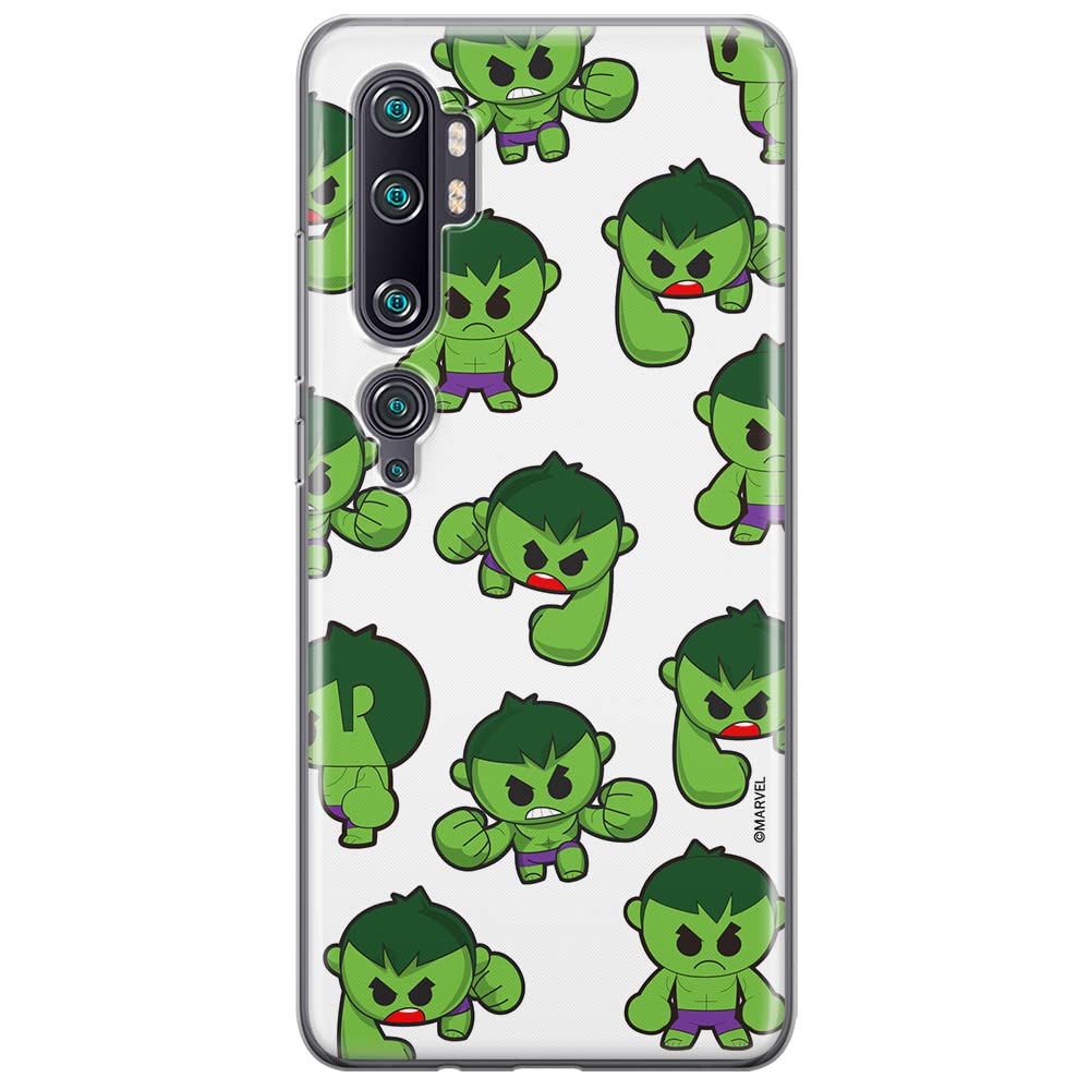 ERT GROUP mobile phone case for Xiaomi MI NOTE 10 / MI NOTE 10 PRO original and officially Licensed Marvel pattern Hulk 006 optimally adapted to the shape of the mobile phone, case made of TPU
