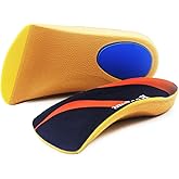 Arch Support Insoles, 3/4 Orthotic Shoe Inserts, Plantar Fasciitis Half Orthotic Insoles for Over-Pronation, Flat Feet, Heel Pain Relief, High Foot Arch Support Shoe Insoles Running Walking