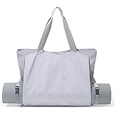BOCMOEO Yoga Mat Bag - Waterproof Shoulder Gym Bag with Yoga Mat Holder & Wet Pocket for Gym, Pilates, Travel, Beach and Daily Use