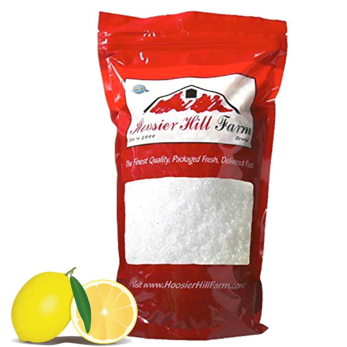 Hoosier Hill Farm - Citric Acid (1kg) Food Grade 100% Pure Fine Crystals