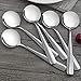 HOMMP 16-Piece Soup Spoons, Round Stainless Steel Bouillon Spoons