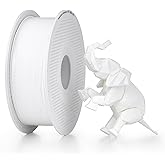 Bambu Lab PLA 3D Printer Filament 1.75mm RFID 1kg with Spool, Jade White | MakerWorld Model Library, No Warping &amp; Tangling, AMS-Compatible 3D Print Material,Fast Printing
