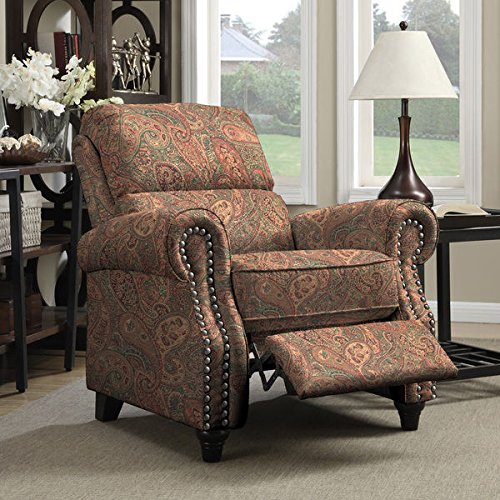 PORTFOLIO ProLounger Paisley Push Back Recliner Chair