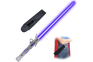 ANNDOFY Light Up Saber for Kids, LED Light Swords Set with 25 Color Changing Electronic Lights &FX Sound for Galaxy War Fighter Warriors Halloween Dress Up Parties (with Belt Clip)