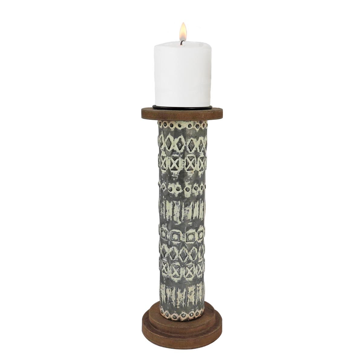 Foreside Home Garden Foreside Small Galvanized Candle Lantern