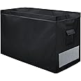YANGSHILEI Chest Deep Freezer Cover for 14-16 cu ft Chest Deep Freezer Waterproof Dustproof ,Top with Zipper to Open UV Resistance Chest Deep Freezer Protector 56"W×29.5"D×36"(Black)