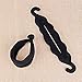 Pack of 2 Magic Beauty Hair Hairstyle Foam Sponge Donut Maker Ponytail Bun Maker Twister Tie Upgraded 2.0 (Black)