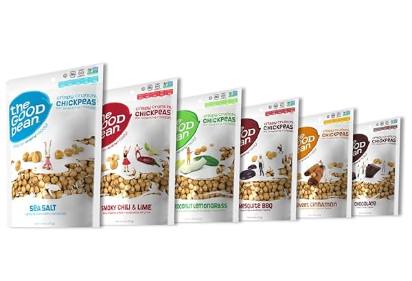 THE GOOD BEAN CHICKPEA SNACK-SEA SALT-6 OZ