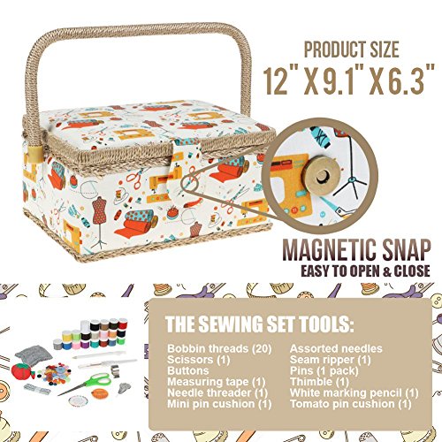 5 Sewing+Accessories+Storage+Organizer+Complete