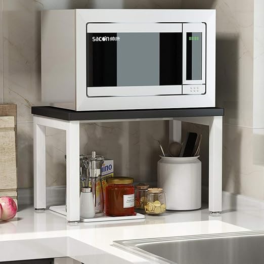 ZXCC Sencillo Cocina Estantería Microondas Encimera, Acero ...