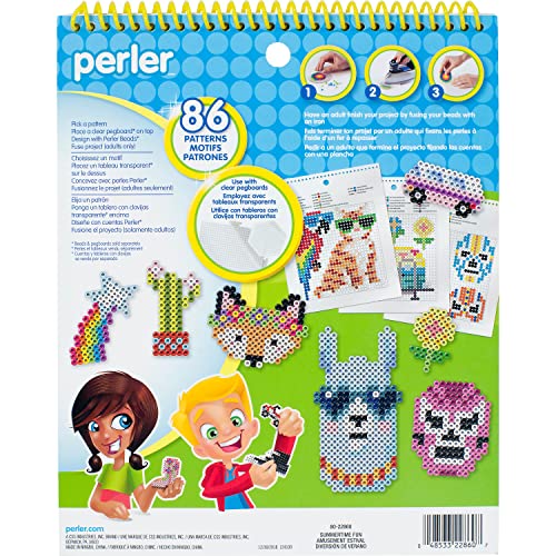 Perler Instruction Pad for Fuse Beads, 86 Patterns, Summertime Fun