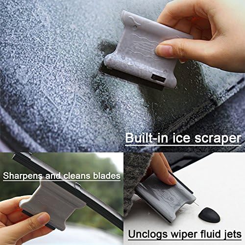 Ice Scraper Ice Crusher Vehicle Ice Remover Petrista 3 in 1 Mini Automotive Ice Scraper for Car Windshield